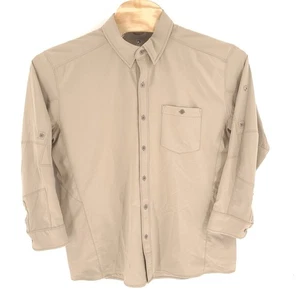 Kuhl Shirt Mens Extra Large Brown Outdoor Vented Long Sleeve Button Up - Picture 1 of 13