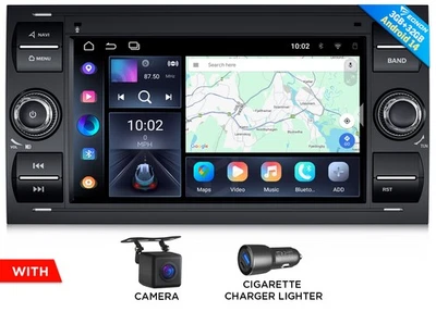 CAM+ 7" Android 14 Auto Autoradio Navi Navigation CarPlay für Ford S-Max Transit - Bild 1 von 4