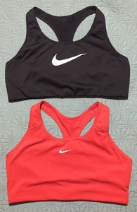 Lote de 2 Sujetadores Nike Dri-fit Razorback XL Naranja Negro Swoosh para Mujer  - Imagen 1 de 10