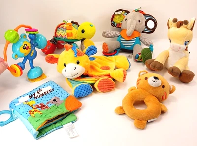 Lote de 7 juguetes infantiles sonajeros sensoriales jungla infantino chispa crear skip hop #2 Foto 1 de 4