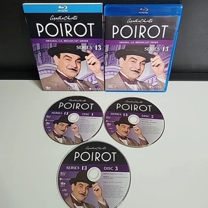 Agatha Christie's Poirot: Series 13 - 5 Mysteries (Blu-ray, 2014) w/Slipcover - Imagen 1 de 6