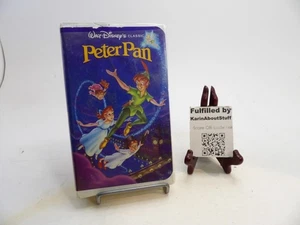 Peter Pan Walt Disney's Classic VHS Tape BDC Black Diamond Clam Shell Ships Free - Bild 1 von 5