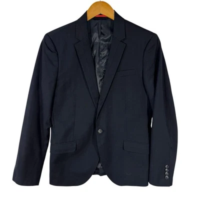 Blazer Jack & Jones Hombre Calce Ajustado Talla 170/92A Negro Recortado Calce Moderno Foto 1 de 4