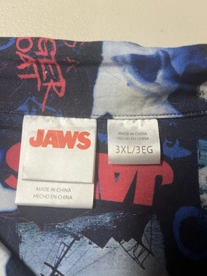 JAWS button down shirt 3XL NEW - Image 1 of 3
