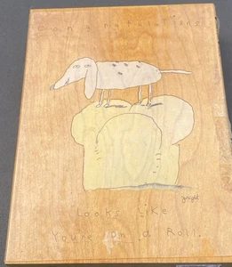 Glückwunsch Stempel auf Rolle Humorvoll JWright STAMPS HAPPEN Schurman - Bild 1 von 7