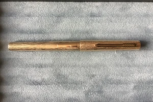 Parker 105 Gold Bark Fibre Tip Pen in box with papers - Picture 1 of 20