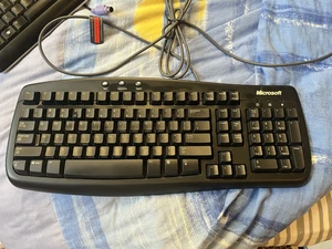 Microsoft Basic 1.0A Computer Keyboard Black, untested! - Picture 1 of 8