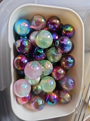 Acrylic Round Craft Beads 16mm Mixed Colour, 20pcs B22325 - Image 1 of 4