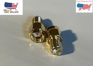2pcs SMA Female Jack to RP-SMA Male Socket RF Connector Adapter 