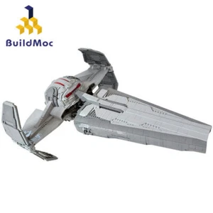 Stealth Starship MOC Building Blocks Set 4229pcs Sci-Fi Courier Model Bricks Toy - Picture 1 of 5
