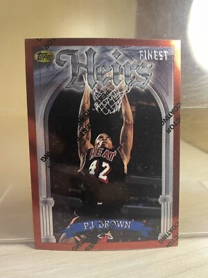 1996-97 Topps Finest #179 P.J. Brown - Miami Heat - Image 1 of 2