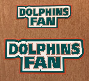 Calcomanía con pegatinas de los Miami Dolphins de la NFL - Equipo de fútbol americano de fantasía del Super Bowl de la AFC Este - Imagen 1 de 2