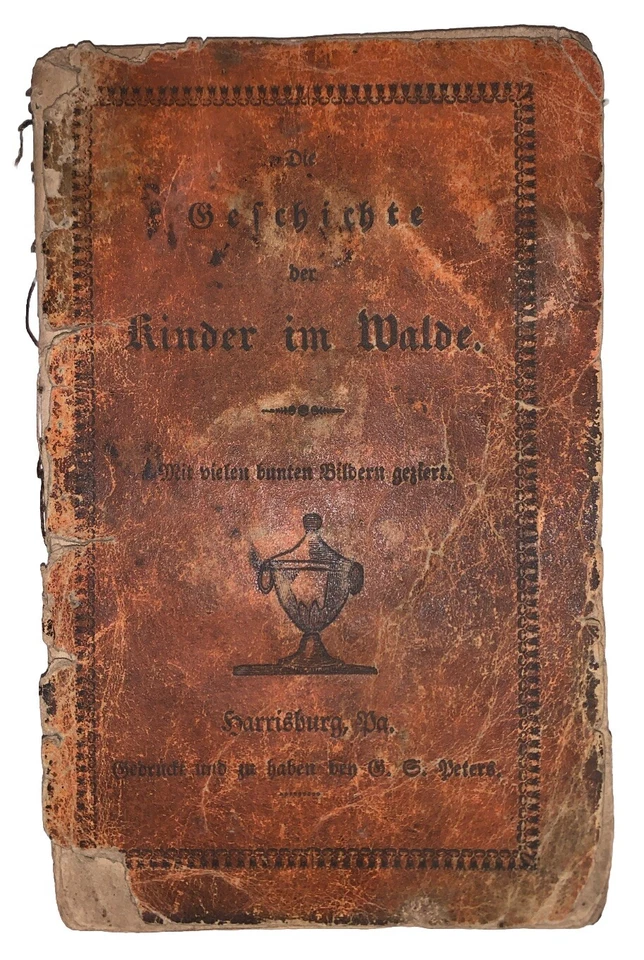 1830, 1st, PENNSYLVANIA GERMAN CHILDRENS BOOK WITH HAND COLORED ILLUSTRATIONS - Image 1 of 4