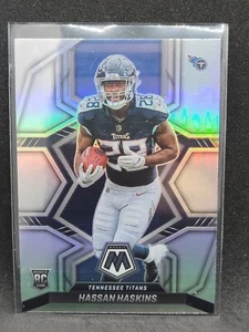 2022 Panini Mosaic Hassan Haskins RC #325 Silver Variation Prizm Titans - Picture 1 of 2