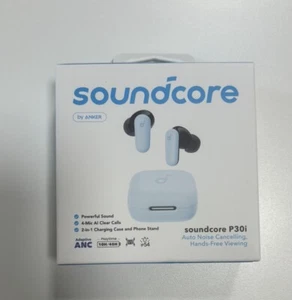 Soundcore P30i Noise Cancelling Wireless Earbuds 2in1 Phone Stand Case 45H Play - Picture 1 of 3