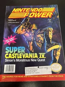 Nintendo Power Volume #32 - Vintage 1992 Super Castlevania IV - With Poster - Picture 1 of 15