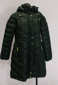 Weatherproof Women's Adjustable Hooded Puffer Parka Jacket LB3 Hunter Large - Picture 1 of 5
