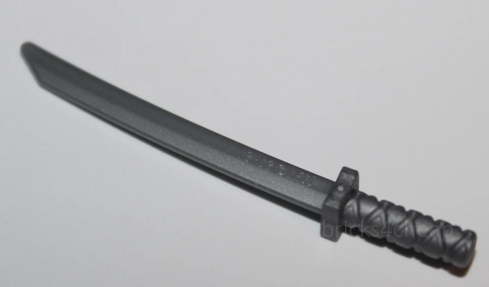 Lego 2x Pearl Light Gray Minifig Weapon Sword Shamshir Katana - Image 1 of 1