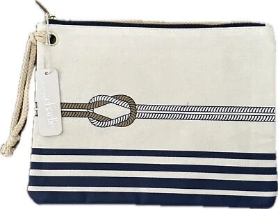 Charming Charlie Cosmetic Bag,  Purse,  Pouch, Zipper Top, 11"W x 8"D NEW - Image 1 of 2