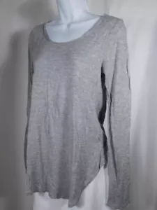 CALYPSO ST BARTH Gris Cuchara Metálica Cuello Manga Larga Punto Túnica Top Sz S - Imagen 1 de 6