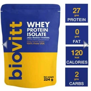 Whey Protien  Powder 224 G Isolate 0 Fat 27 g Protein 2 G carbs per Serving - Picture 1 of 5