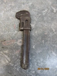 antique miniture monkey wrench pipe wrench SPRINGFIELD DROP FORGING - Picture 1 of 9