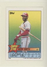 1989 Topps Super Star Sticker Back Cards Ozzie Smith Andre Dawson ( 156) HOF