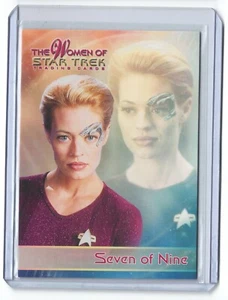 JERI RYAN AS SEVEN OF NINE PROMO CARD P1 RITTENHOUSE THE WOMEN OF STAR TREK 2010 - Bild 1 von 2