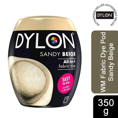 Dylon Washing Machine Fabric Dye Pod, Sandy Beige, 1pk of 350g - Image 1 of 4