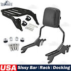 Sissy Bar Backrest/Sport Rack/Docking Hardware For Harley Softail Street Bob 18+