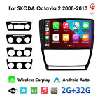 2+32G Android 12 Carplay Autoradio GPS Navi für Skoda Octavia 1Z3 1Z5 2008-2013