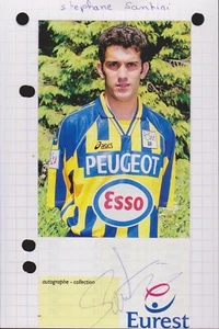 FOOTBALL CARTE STEPHANE SANTINI FC SOCHAUX SIGNATURE ORIGINALE - Picture 1 of 1