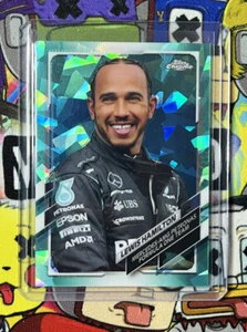 2021 Topps Chrome Sapphire Formula 1 LEWIS HAMILTON Aqua #/99 F1 - Picture 1 of 2