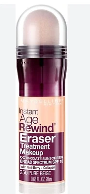 2 Pack Maybelline Instant Age Rewind Eraser Treatment Makeup #250 Pure Beige  - Image 1 of 3