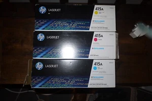 HP 415A LaserJet Pro Toner Cartridges - three colors. Opened boxes - Afbeelding 1 van 4