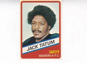 1976 Wonder Bread Football #20 Jack Tatum Oakland Raiders Nuovo di zecca - Foto 1 di 1