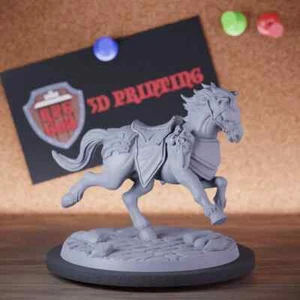 Running Horse Miniature Beast Mini Dungeons and Dragons DnD 5e TTRPG Pathfinder - Picture 1 of 8