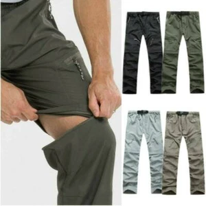 Mens Outdoor Hiking Climbing Combat Casual Trousers Tactical Detachable Pant - - Picture 1 of 12