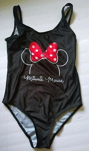 Disney Minnie Mouse One-Piece Swimsuit Womens Small Black - Picture 1 of 5