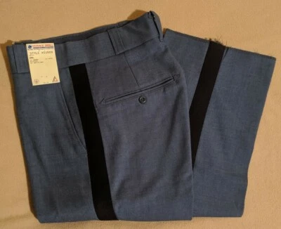 NOS Horace Small Womens Navy-Stripe Uniform Pants 28W 38L X11509 2487 WPL7230 - Image 1 of 4