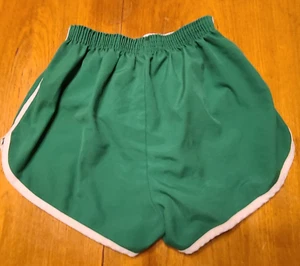 Authentic original 1970's kelly green girls running shorts with white trim, sz s - Picture 1 of 4