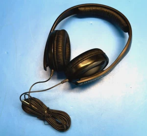 Auriculares estéreo binaurales con cable Sennheiser HD 202 negros conector de audio de 3,5 mm - Imagen 1 de 5
