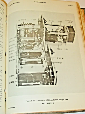 VINTAGE 1949 'INSTRUCTION BOOK NAVY MODEL TDZ RADIO TRANSMITTING EQUIPMENT'! - Image 1 of 4