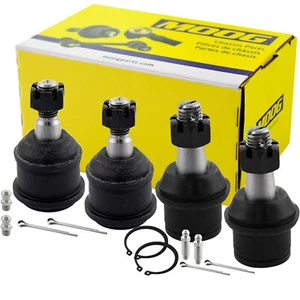 4PCS MOOG Front Upper and Lower Ball Joint Kit For Dodge Ram 2500 3500 4WD 8lug - Foto 1 di 9