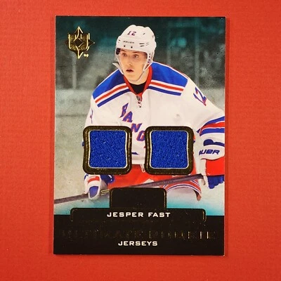 5-06-14 PWE-THICK 2013-14 upper deck jersey card #urj-fa jesper fast rc (225) - Image 1 of 2