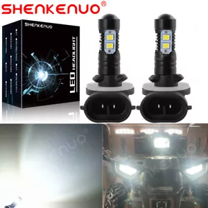 For Polaris Sportsman 570 2pcs LED Bulbs 2014-2021 Headlight White Super Bright - Picture 1 of 12