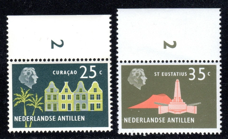 1958-59 Netherlands SC# 249,251 - Old Buildings - 2 Different Stamps  M-NH   - Image 1 of 1