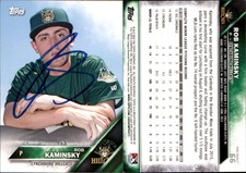 Rob Kaminsky Signed 2016 Topps Pro Debut #66 Card Lynchburg Hillcats Auto AU