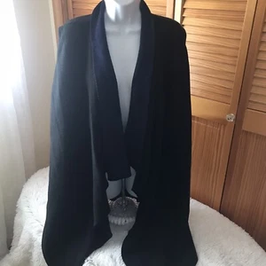 NWT Womens Dana Buchman Sweater cardigan kaftan sweater black/blue size XL - Mp - Picture 1 of 9
