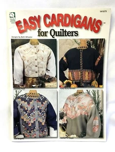 EASY CARDIGANS QUILTERS 8 design Sweatshirt Jackets HWB141075 Quilt Sew Leaflet - Picture 1 of 4